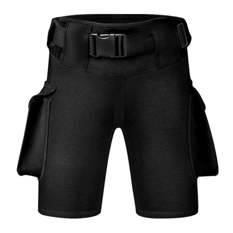 3mm Premium Neoprene Tech Diving Pocket Shorts Scuba Diving Wetsuit Pants